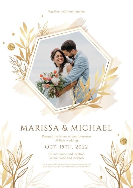 Plantilla de Boda - Dorada
